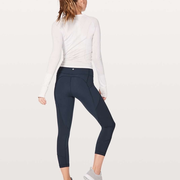 Lululemon All The Right Places Crop II *23"True Navy - Picture 3 of 5